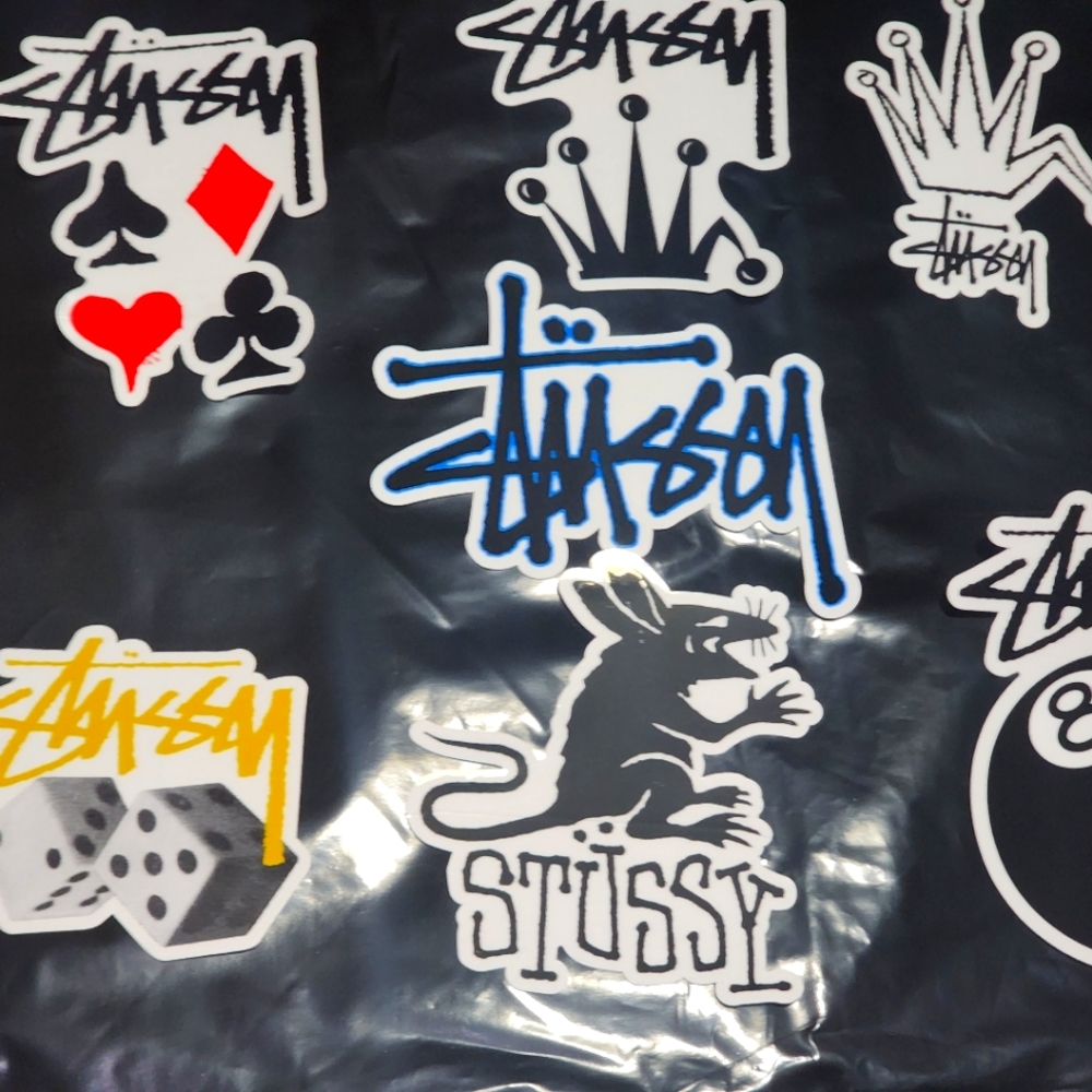 Stüssy, 7 Stickers/Decals For Laptop or water bottle